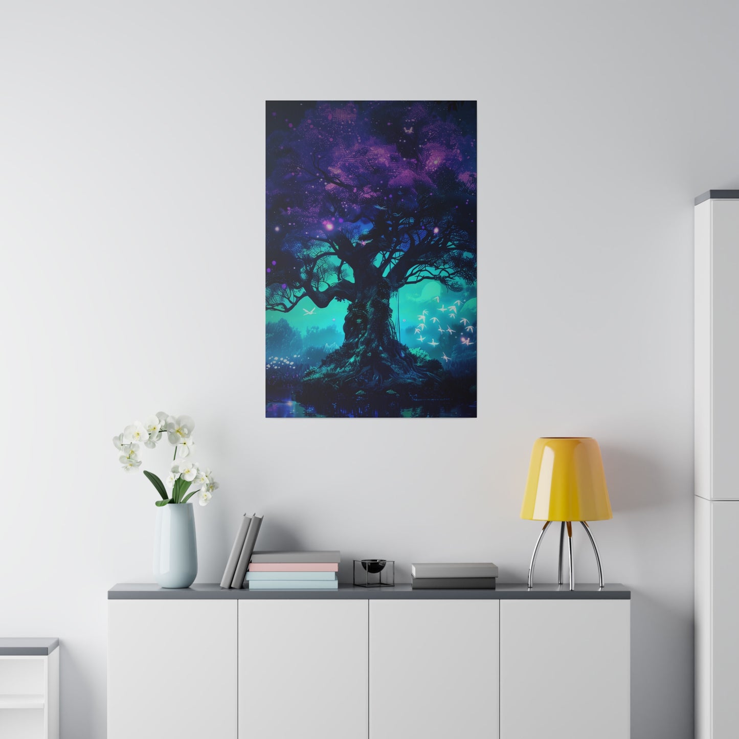 Enchanted Cosmic Tree (Matte Canvas, Stretched)