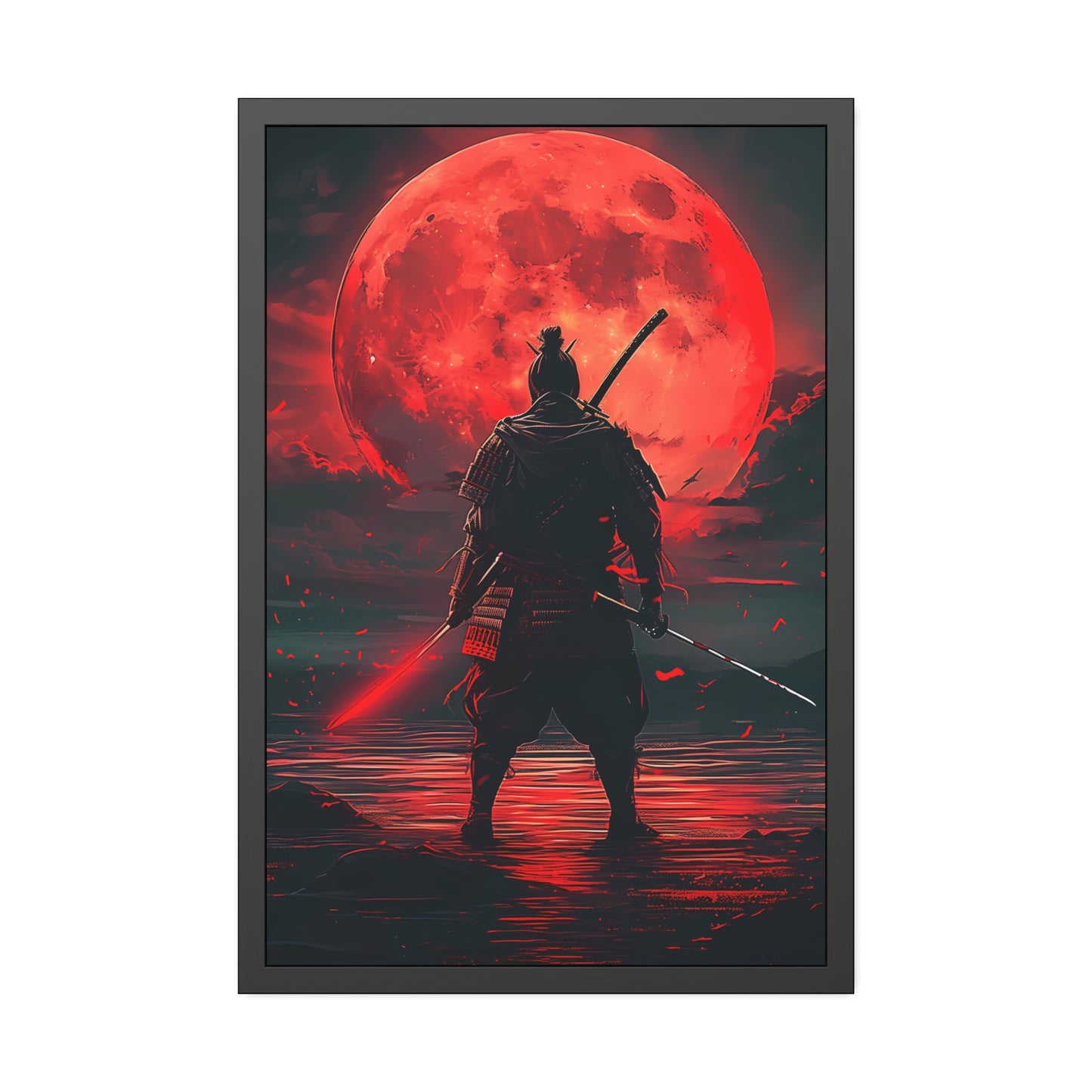 Samurai's Eclipse (Framed Paper Posters)