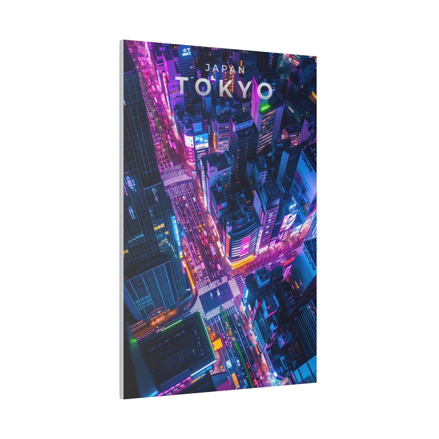 Tokyo Nightscape (Matte Canvas, Stretched)