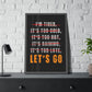 Let's Go (Framed Paper Posters)