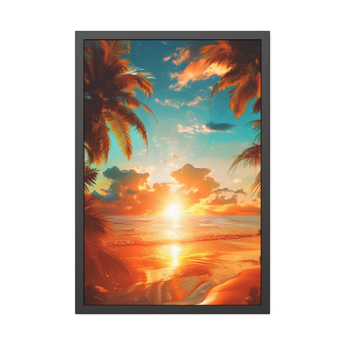 Tropical Sunset Bliss (Framed Paper Posters)