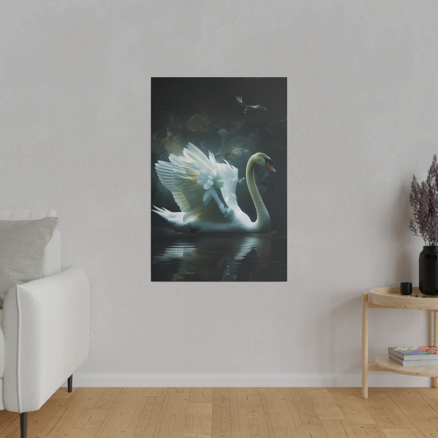 Elegance of the Swan (Matte Canvas, Stretched)