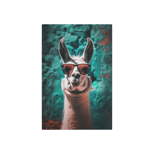 Cool Llama (Metal Art Sign)