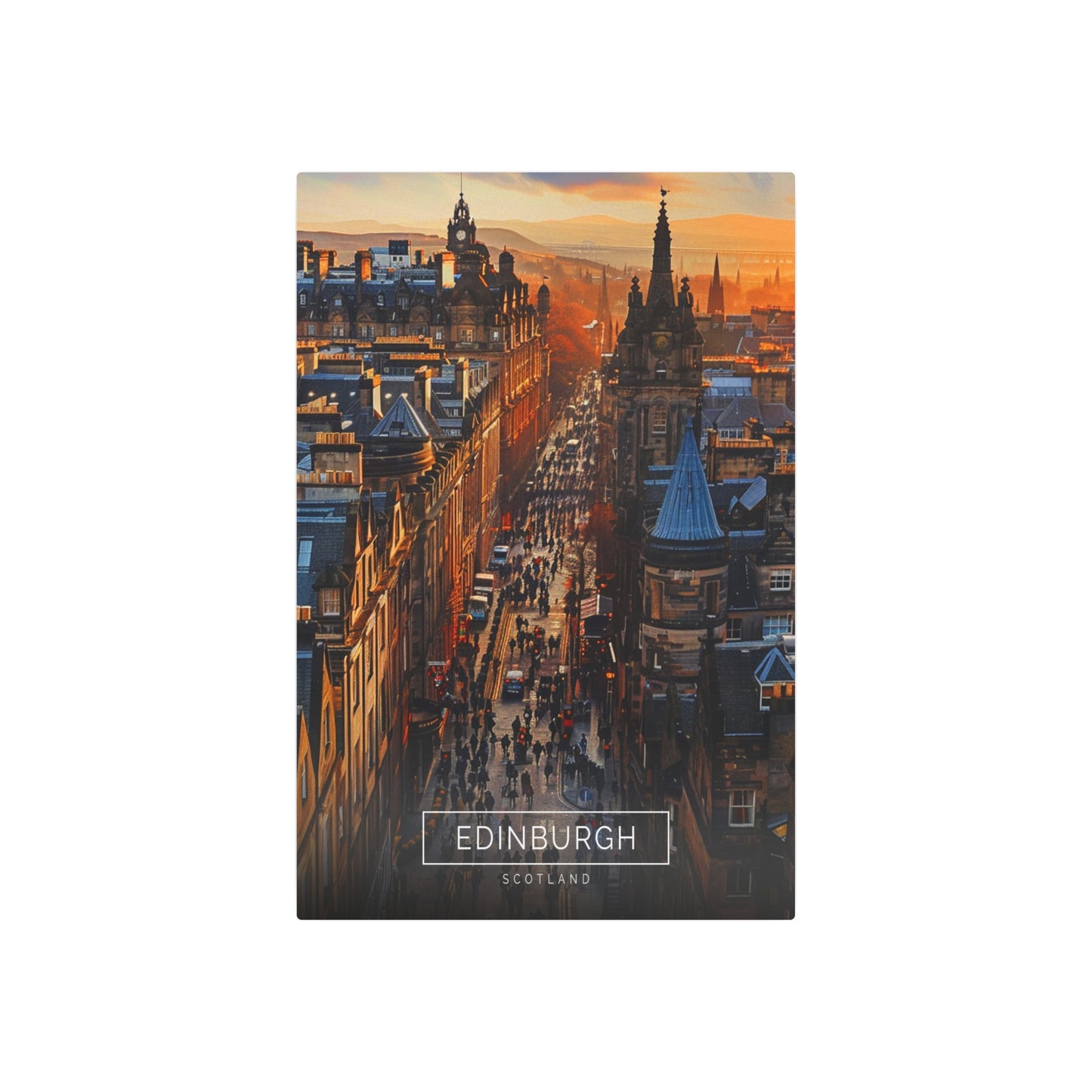 Edinburgh's Royal Mile (Metal Art Sign)