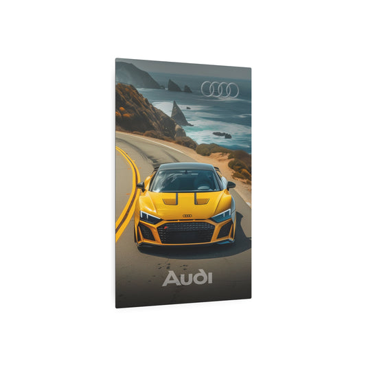 Yellow Gold Audi (Metal Art Sign)