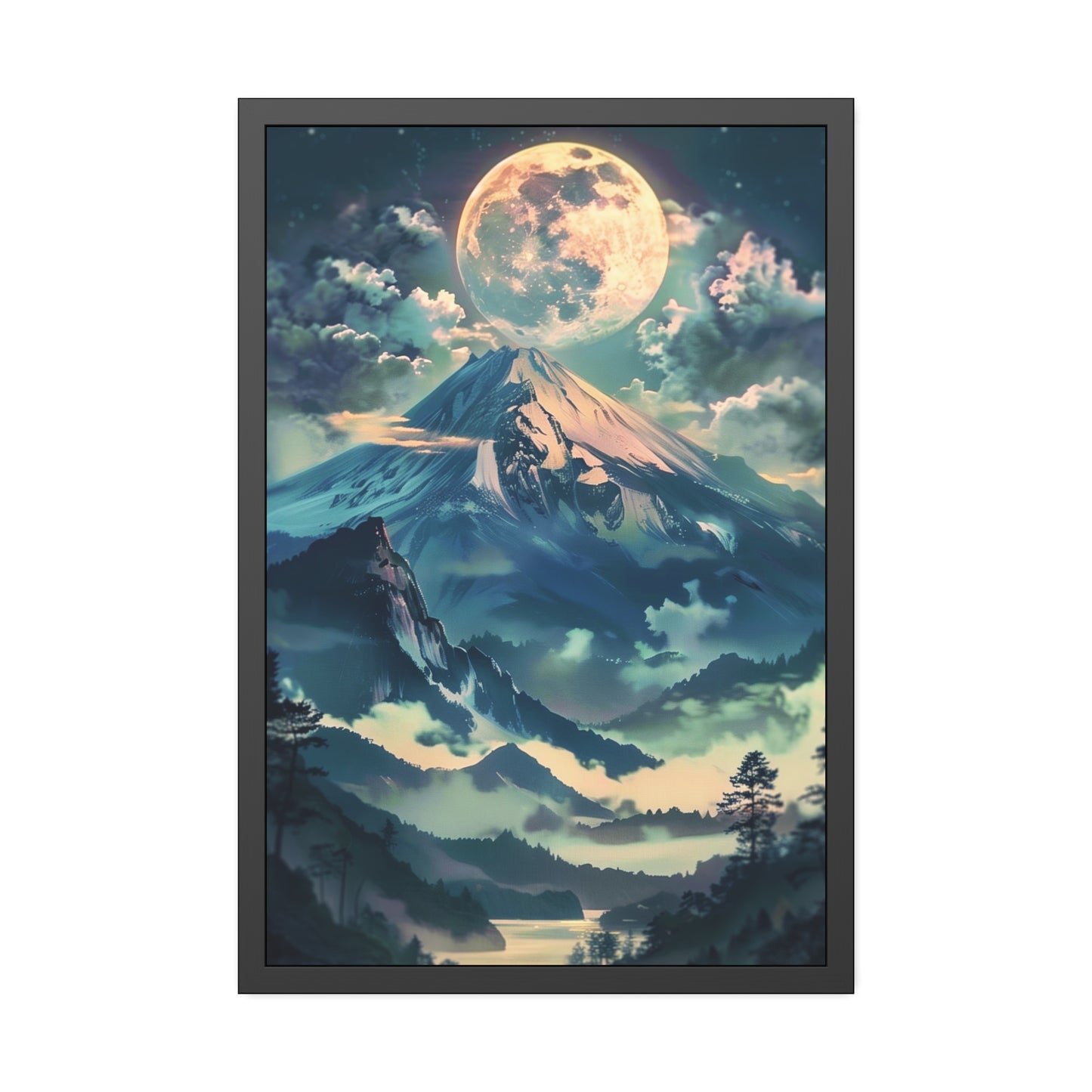 Lunar Mountain (Framed Paper Posters)