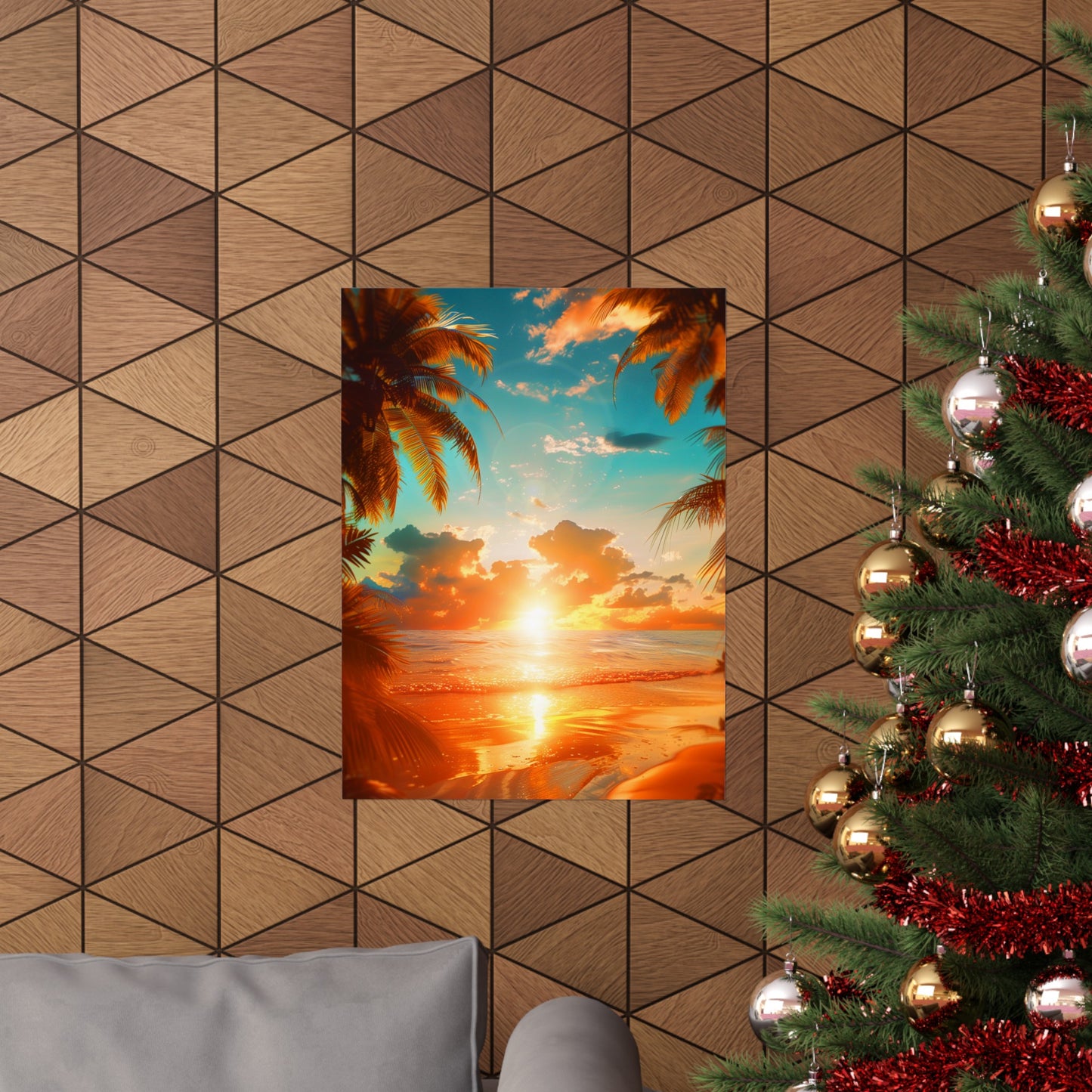 Tropical Sunset Bliss (Matte Vertical Posters)