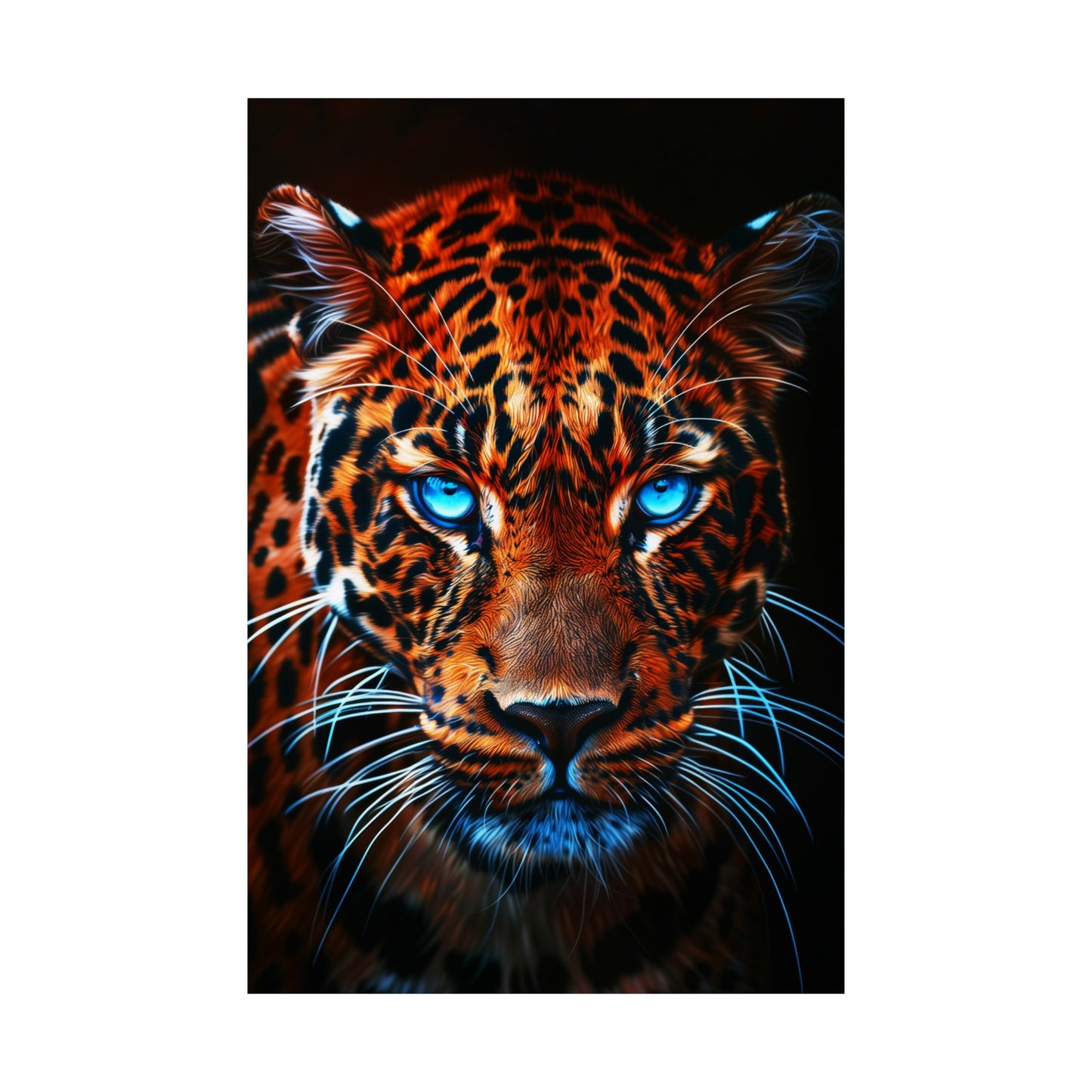 Blue-Eyed Leopard (Matte Vertical Posters)