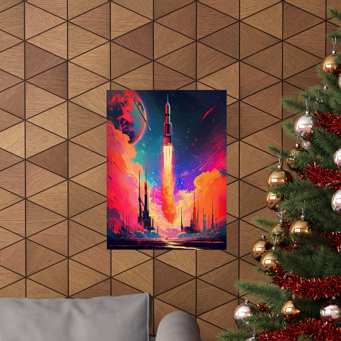 Launch Into the Cosmos (Matte Vertical Posters)