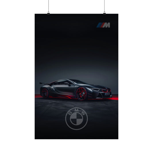 Black luxury BMW (Matte Vertical Posters)