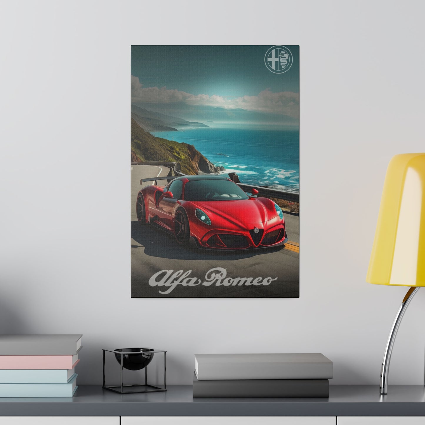 Coastal Speedster: Alfa Romeo's Glory (Matte Canvas, Stretched)