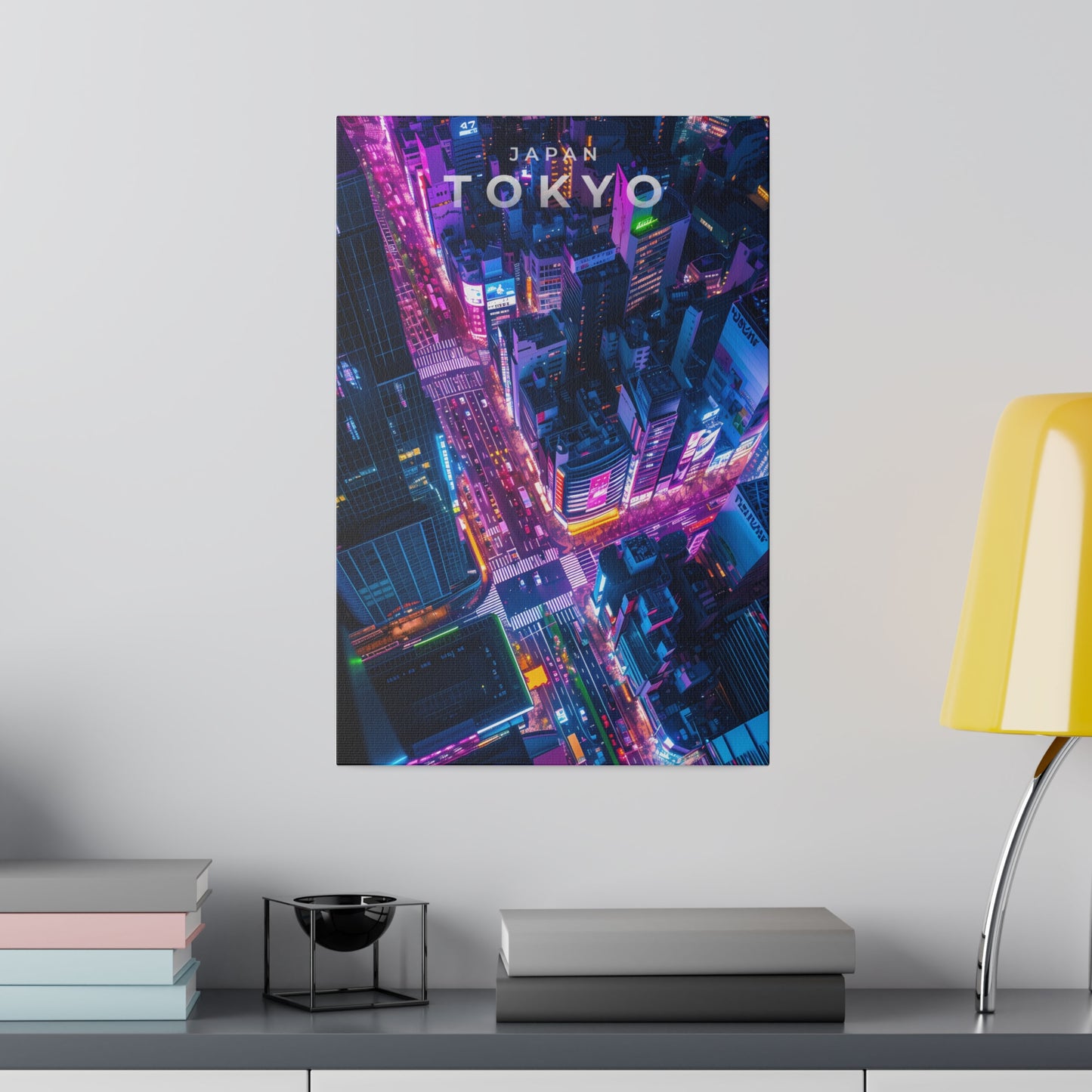 Tokyo Nightscape (Matte Canvas, Stretched)