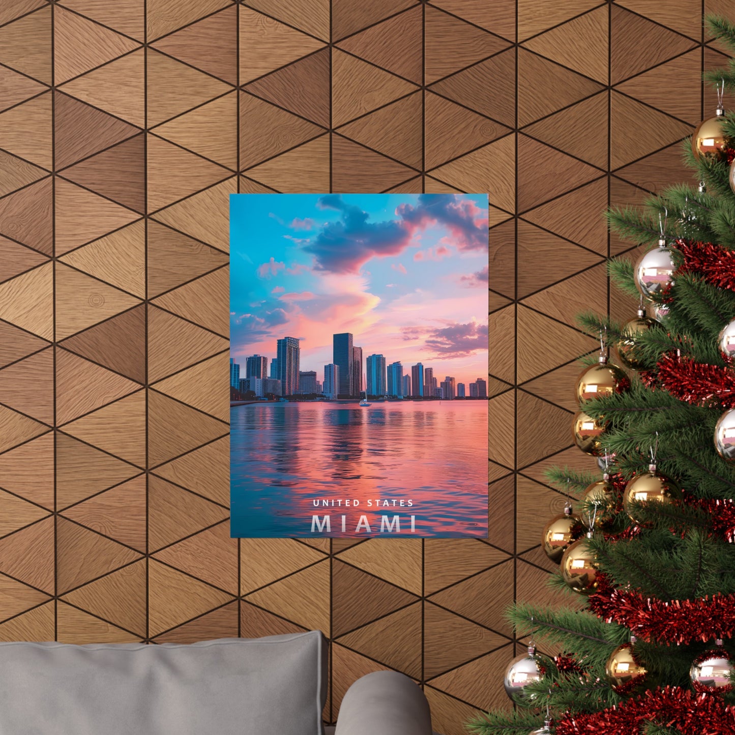 United States Miami (Matte Vertical Posters)