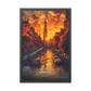 Hamburg Harbor Glow (Framed Paper Posters)