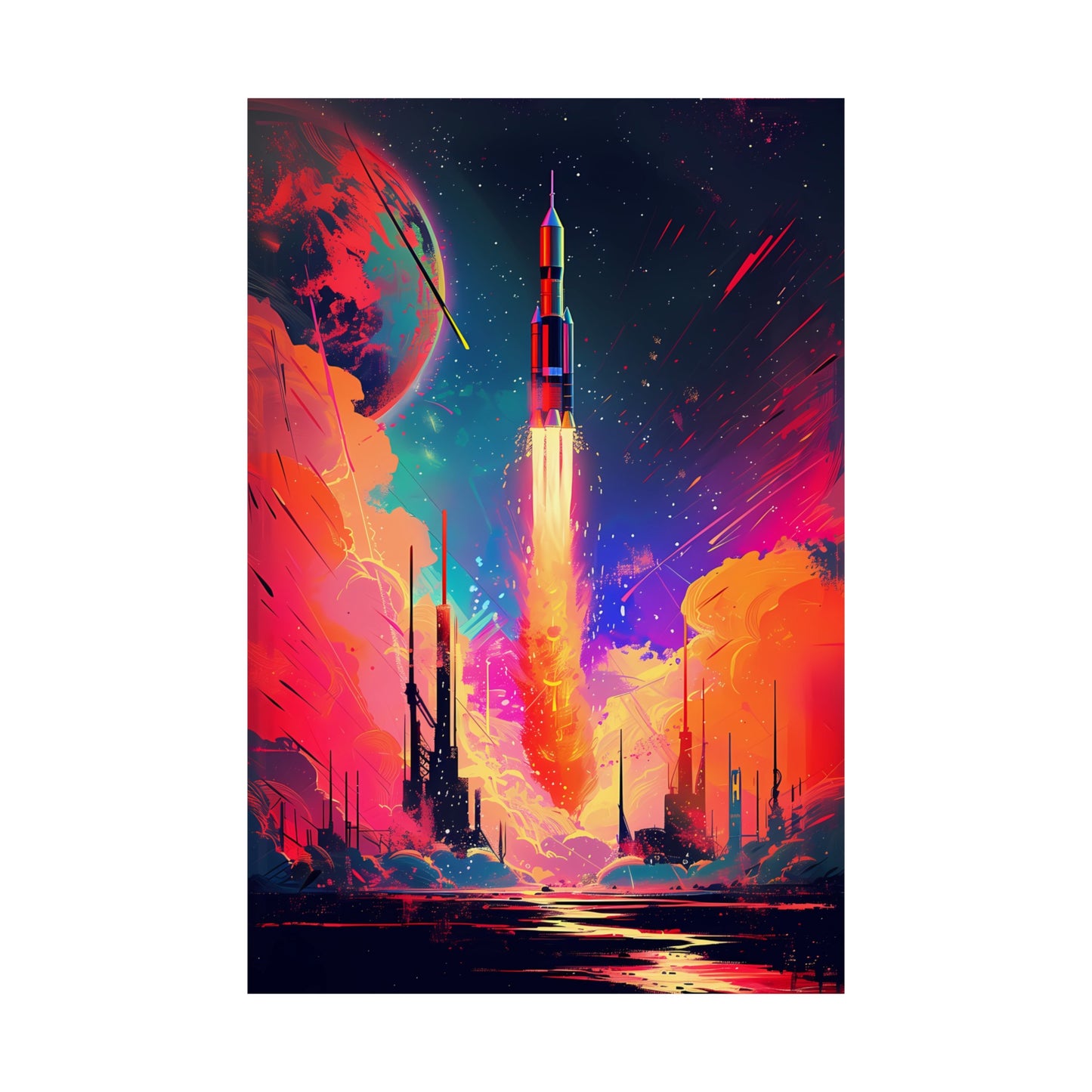 Launch Into the Cosmos (Matte Vertical Posters)