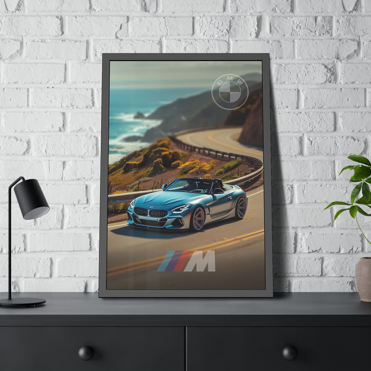 BMW on Serpentine Roads (Framed Paper Posters)