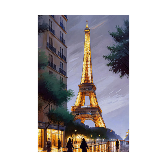 Parisian Twilight (Matte Vertical Posters)