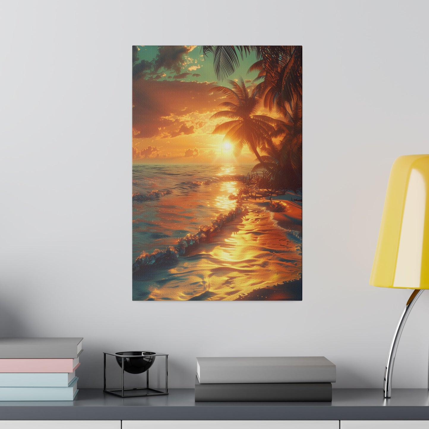 Tropical Sunset (Matte Canvas, Stretched)