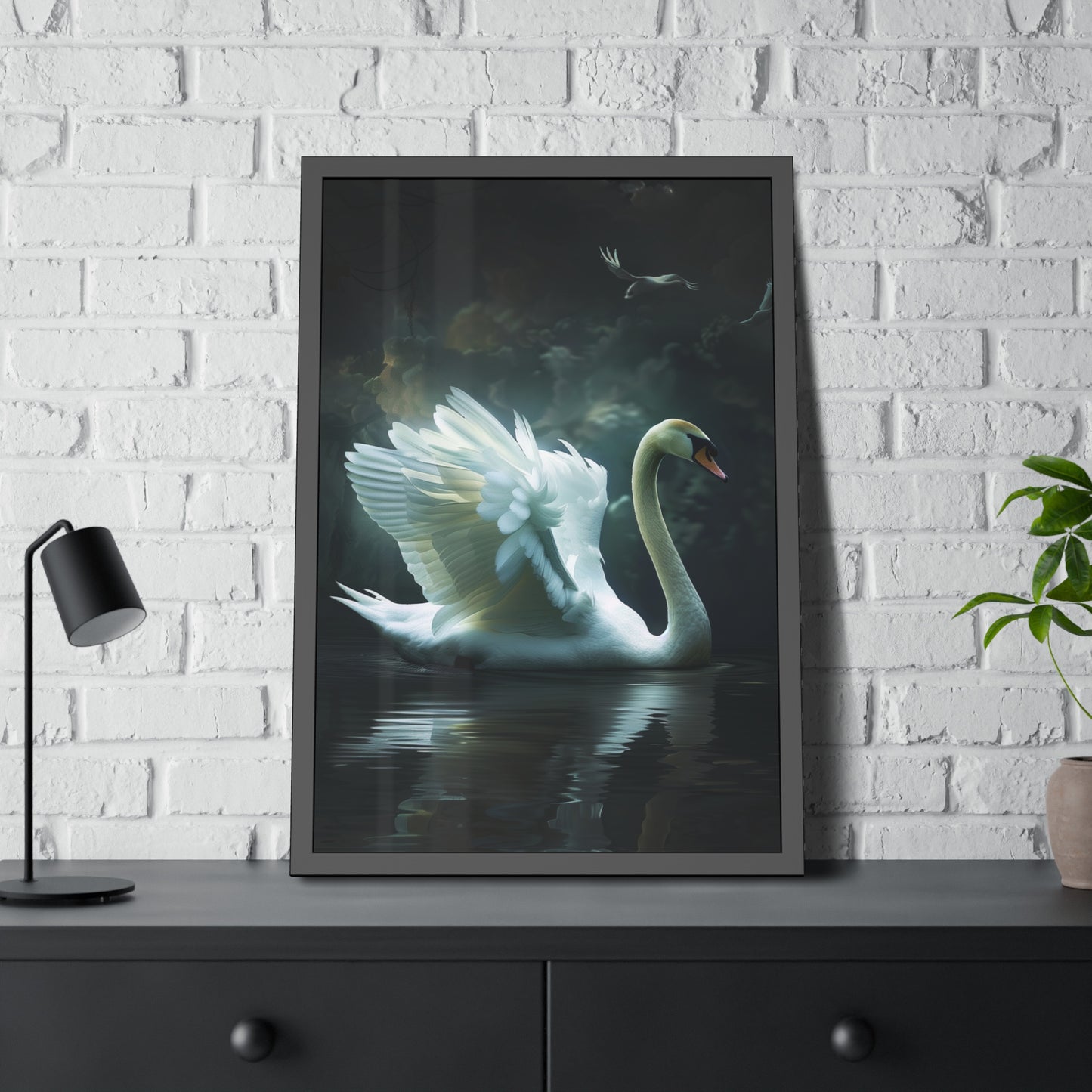 Elegance of the Swan (Framed Paper Posters)