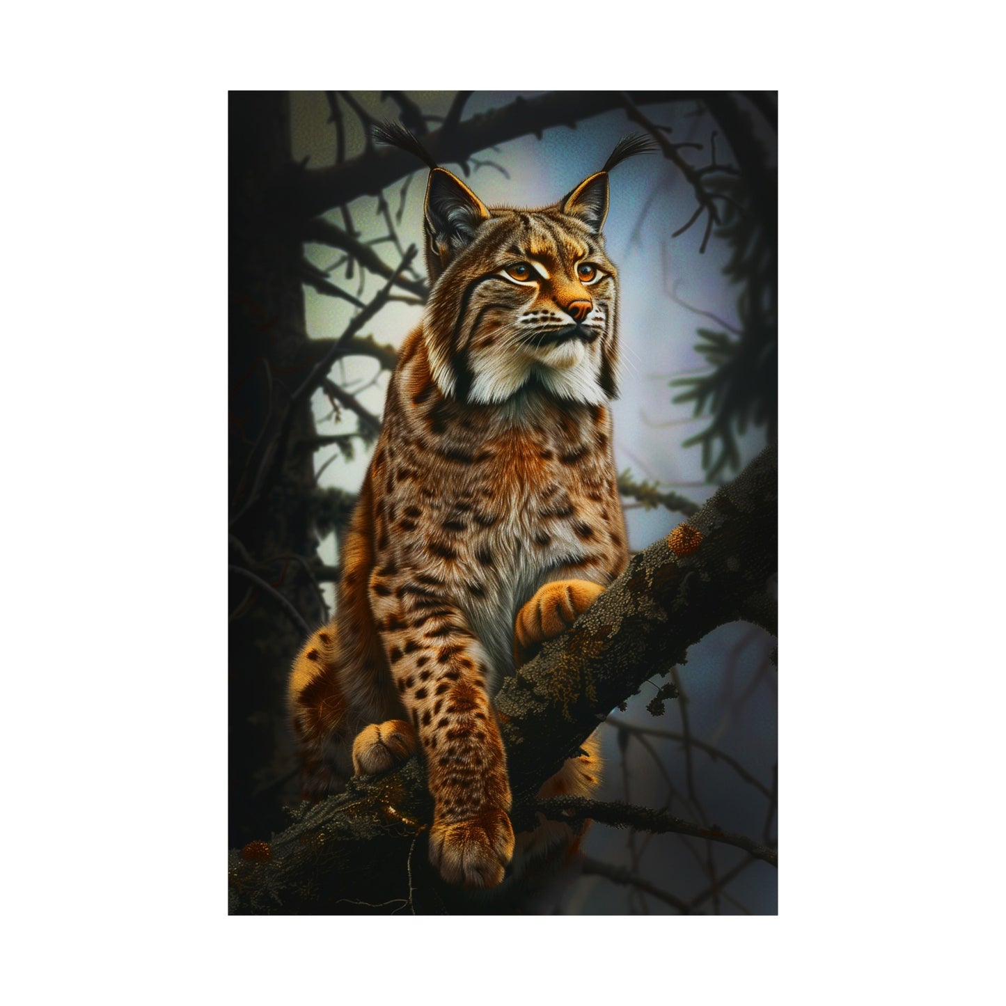 Lynx in the Forest (Matte Vertical Posters)