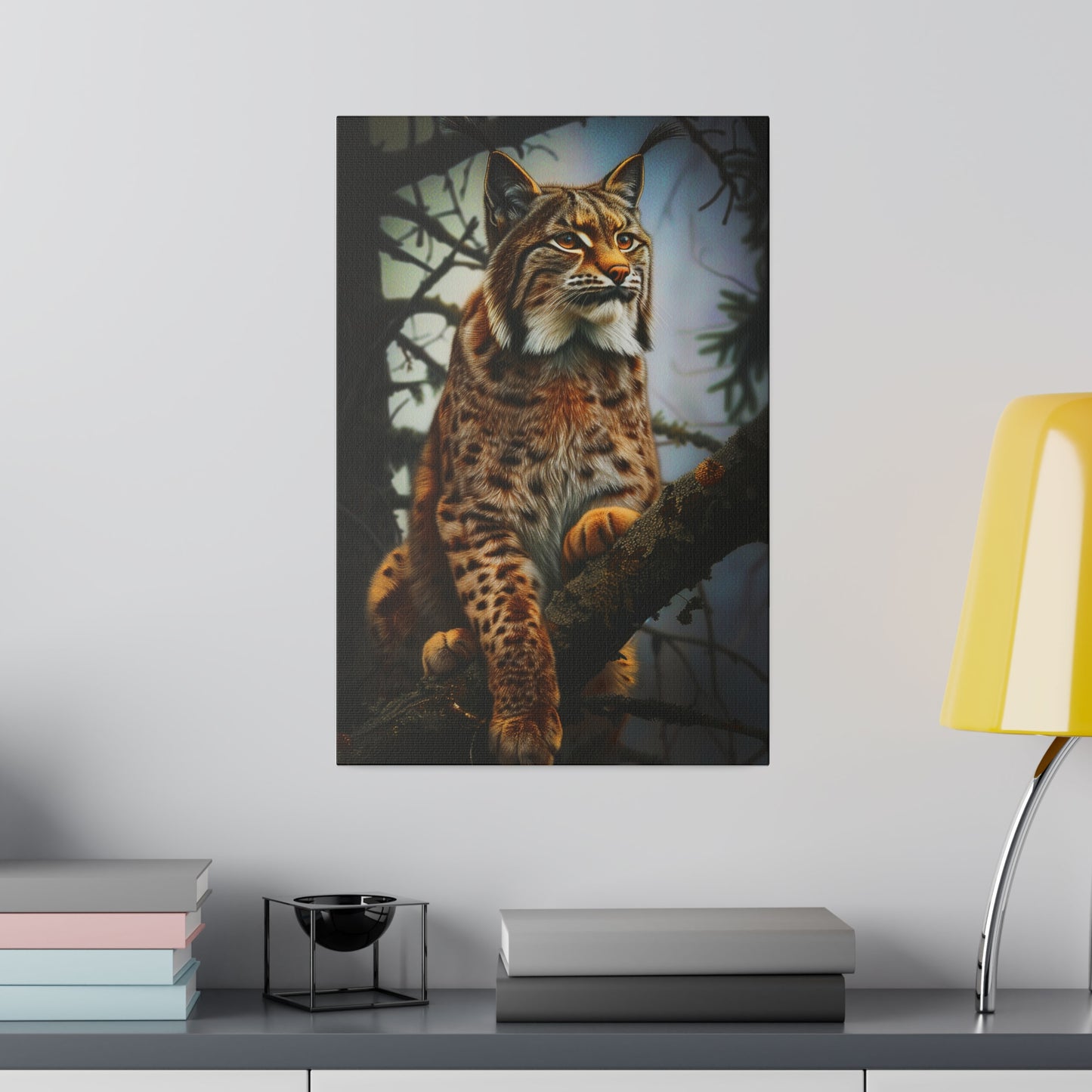 Lynx in the Forest (Matte Canvas, Stretched)