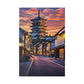 Pagoda Sunset Boulevard (Matte Canvas, Stretched)