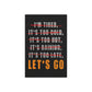 Let's Go (Metal Art Sign)