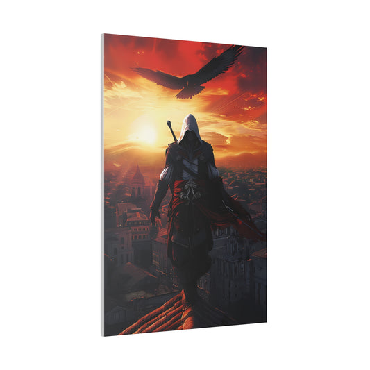 Crimson Dusk Vanguard (Matte Canvas, Stretched)