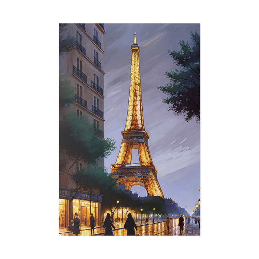 Parisian Twilight (Matte Canvas, Stretched)