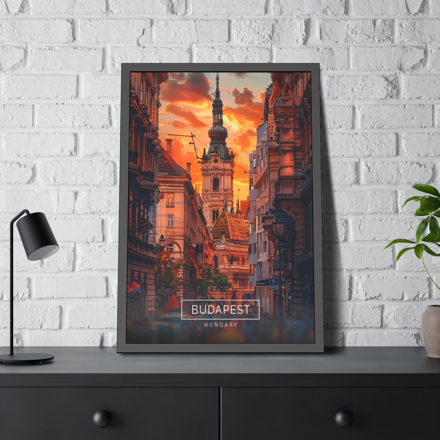 Budapest Twilight (Framed Paper Posters)