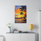 Tropical Sunset Serenity (Matte Canvas, Stretched)