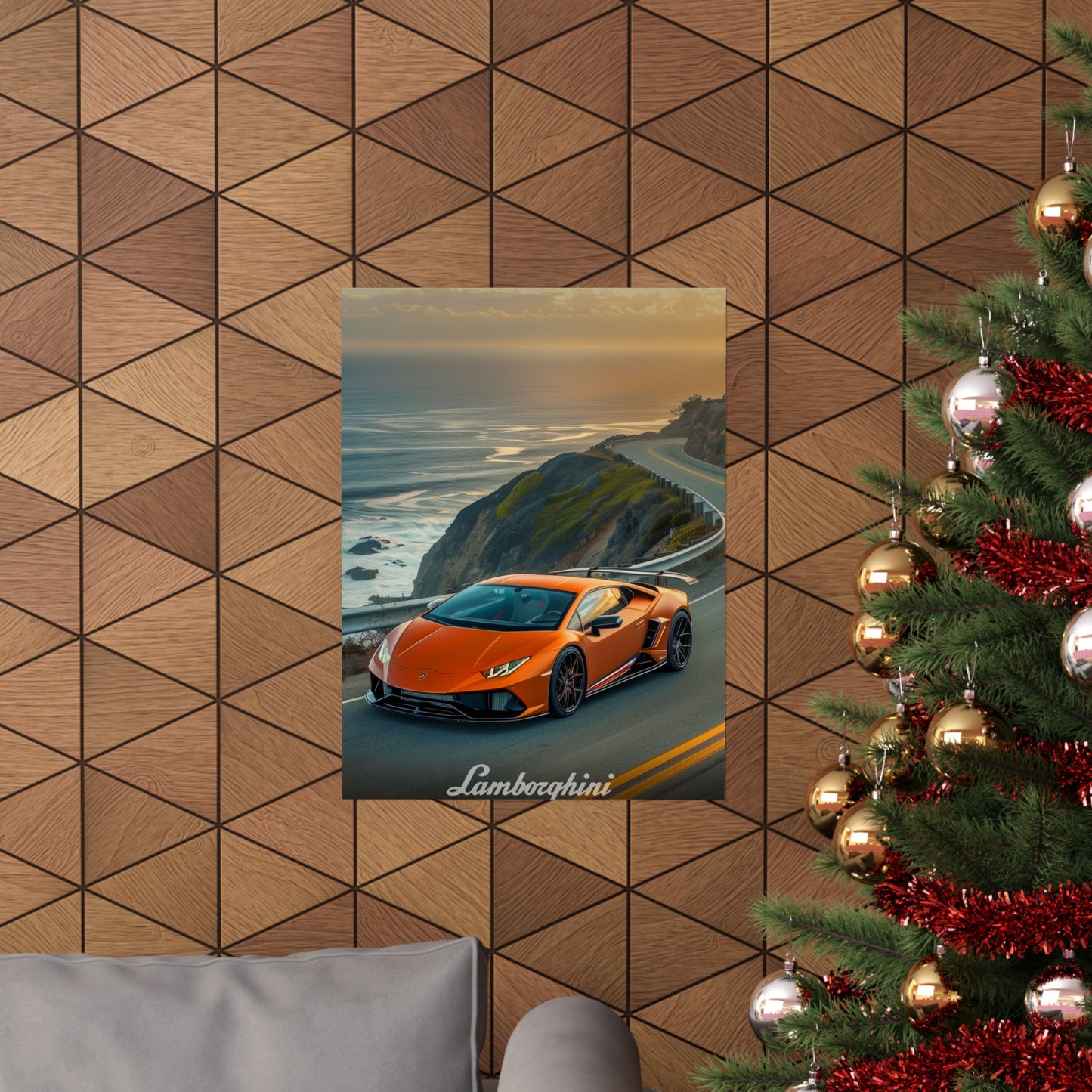 Orange Lamborghini (Matte Vertical Posters)