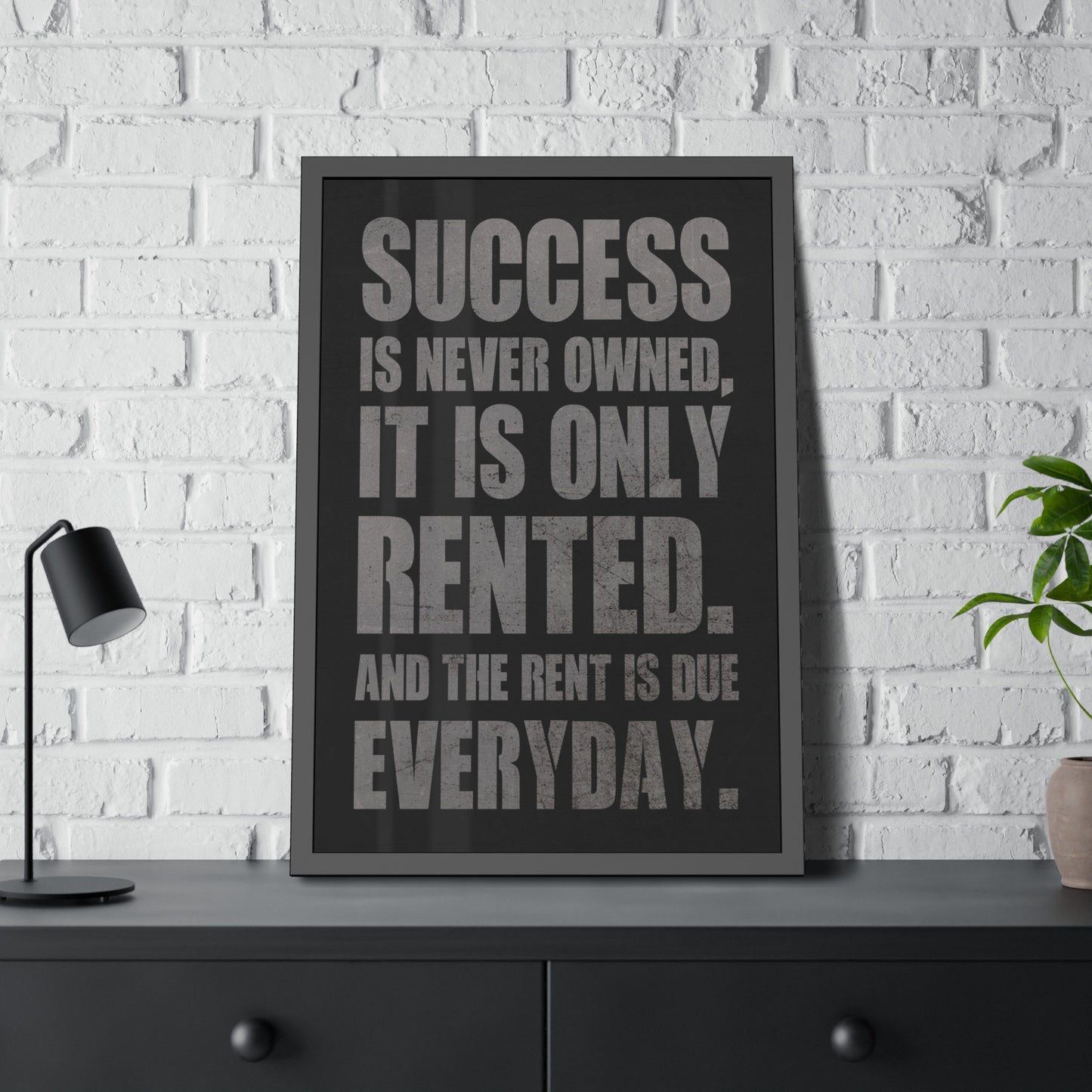 Perseverance Proverb (Framed Paper Posters)