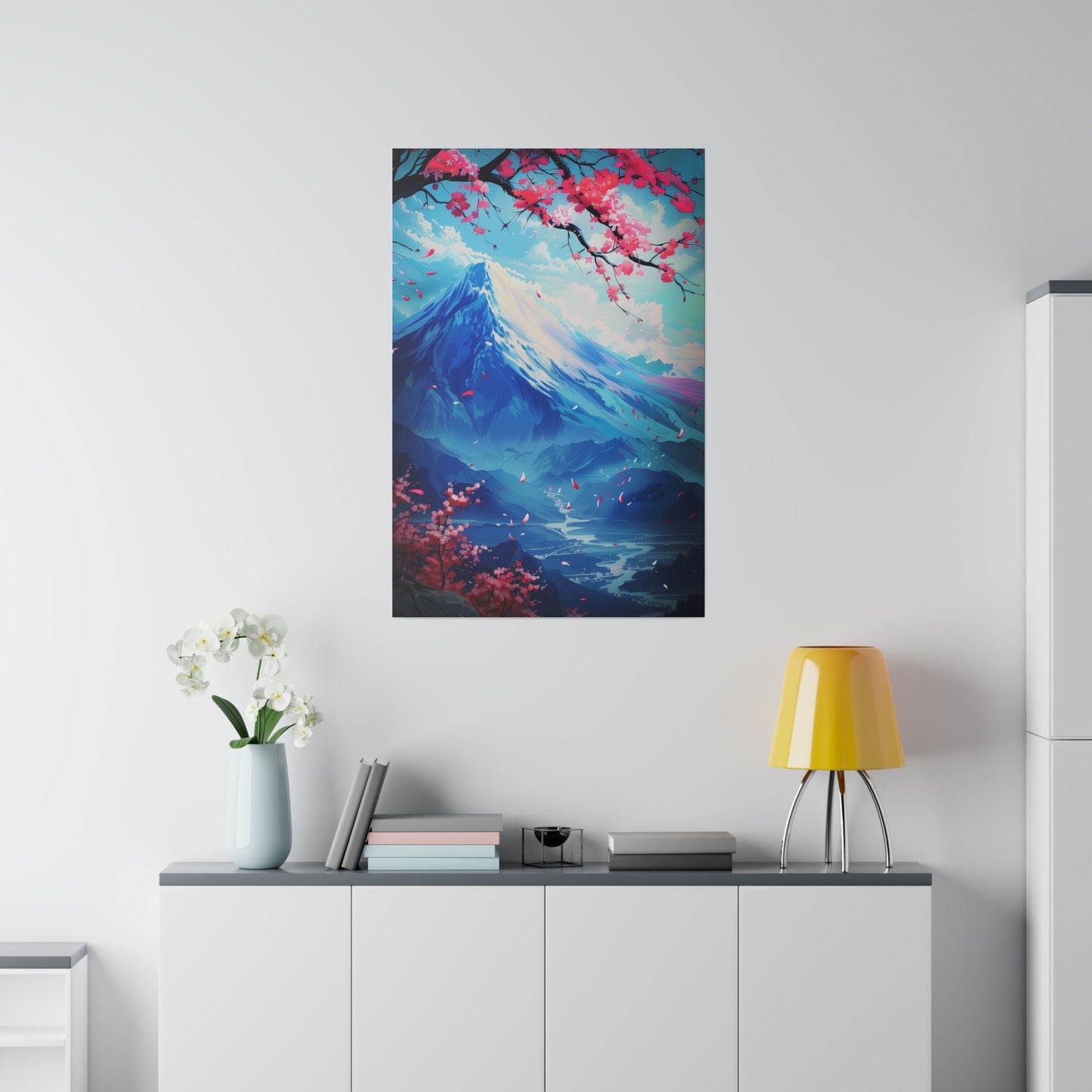 Cherry Blossom Landscape (Matte Canvas, Stretched)