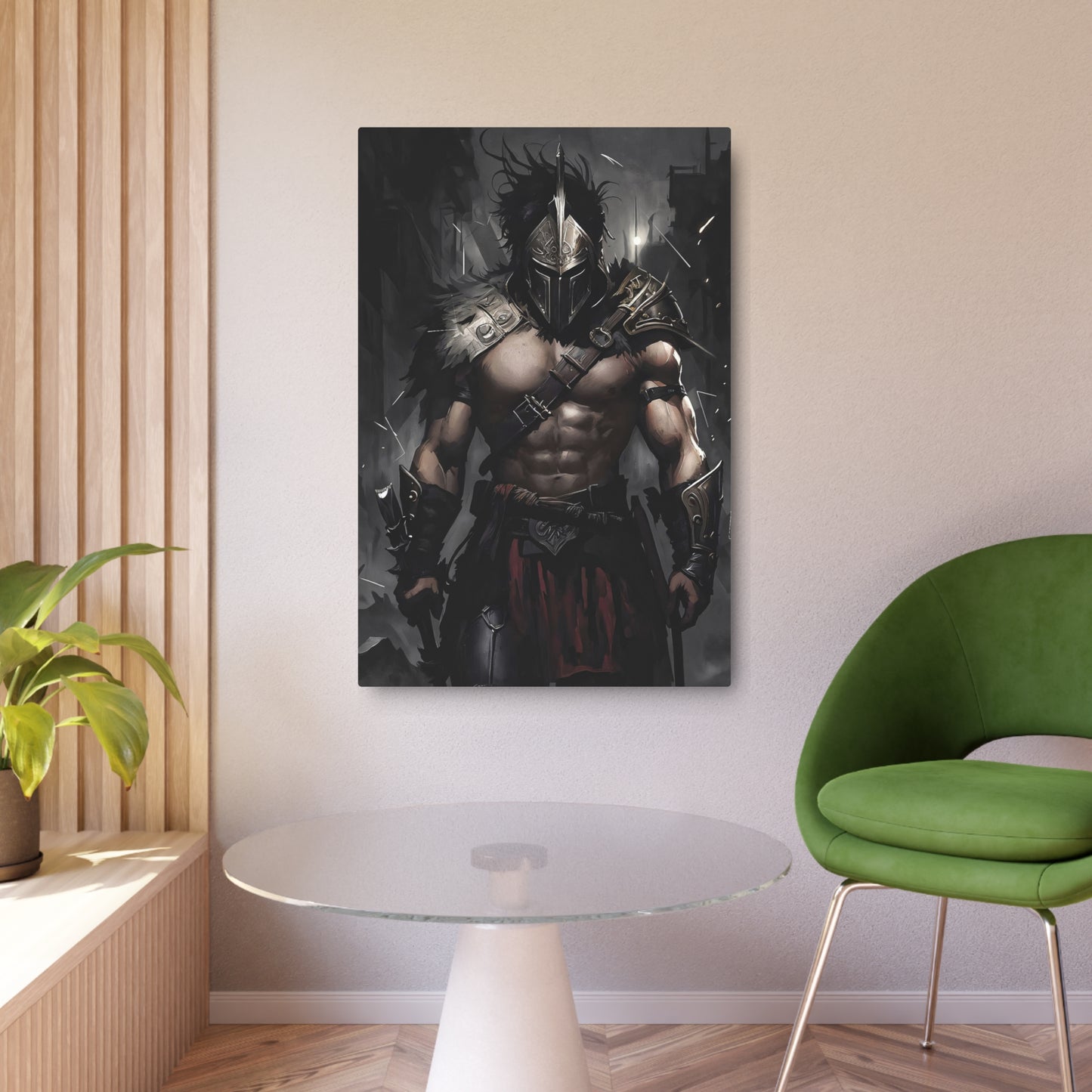 Warrior's Resolve (Metal Art Sign)