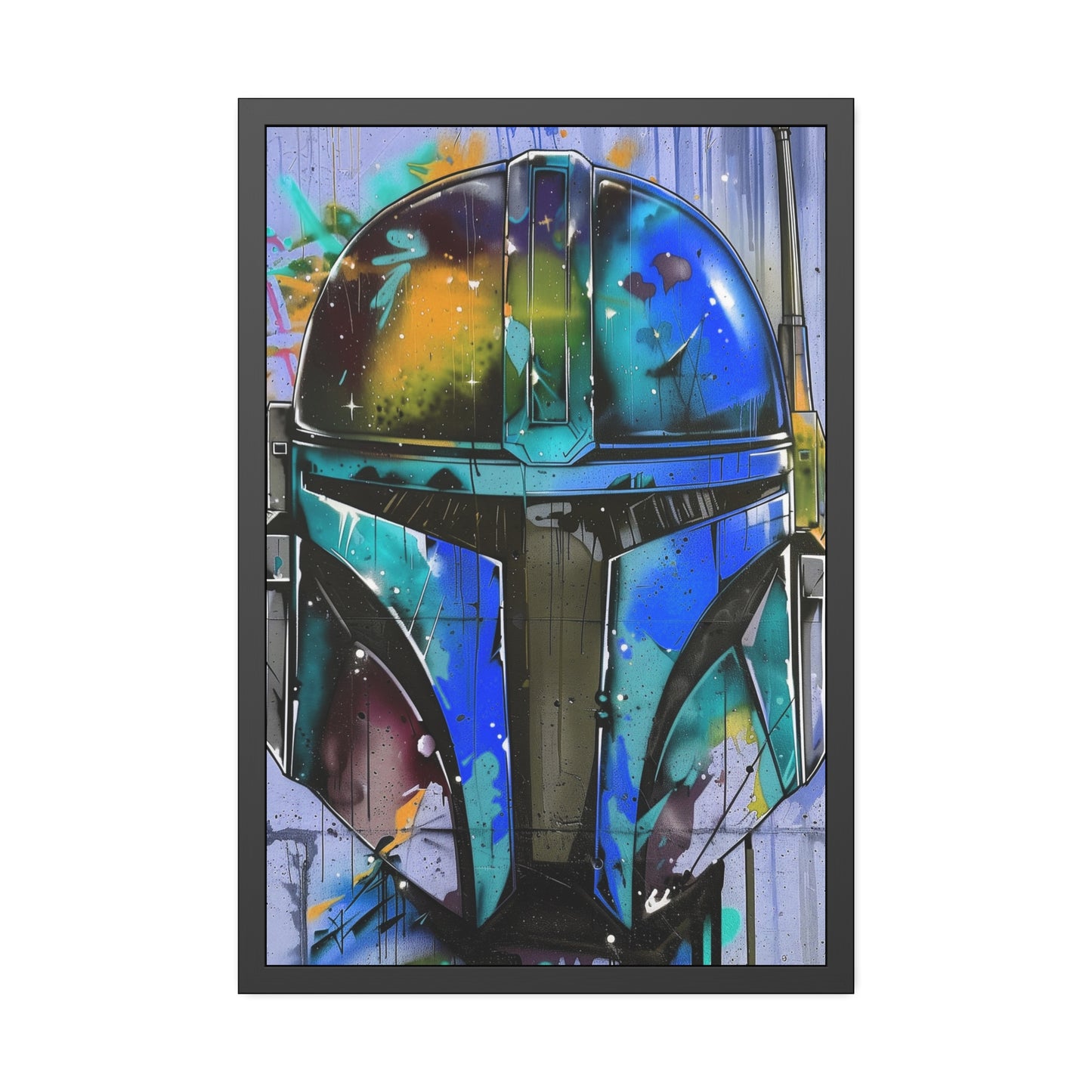 Galactic Warrior Graffiti (Framed Paper Posters)