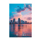 United States Miami (Matte Vertical Posters)