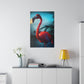 Dramatic Sky and Flamingo (Matte Canvas, Stretched)