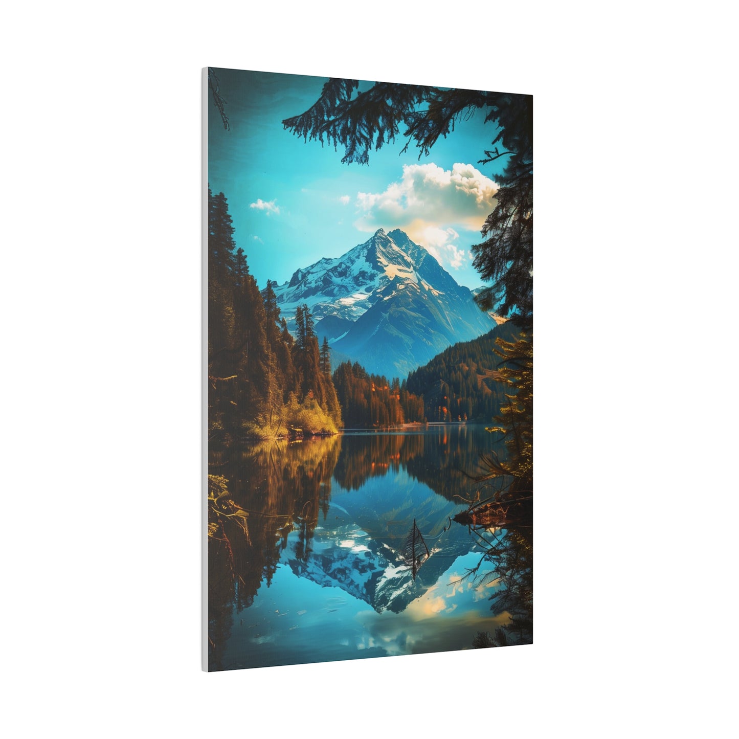 Mountain Reflection (Matte Canvas, Stretched)