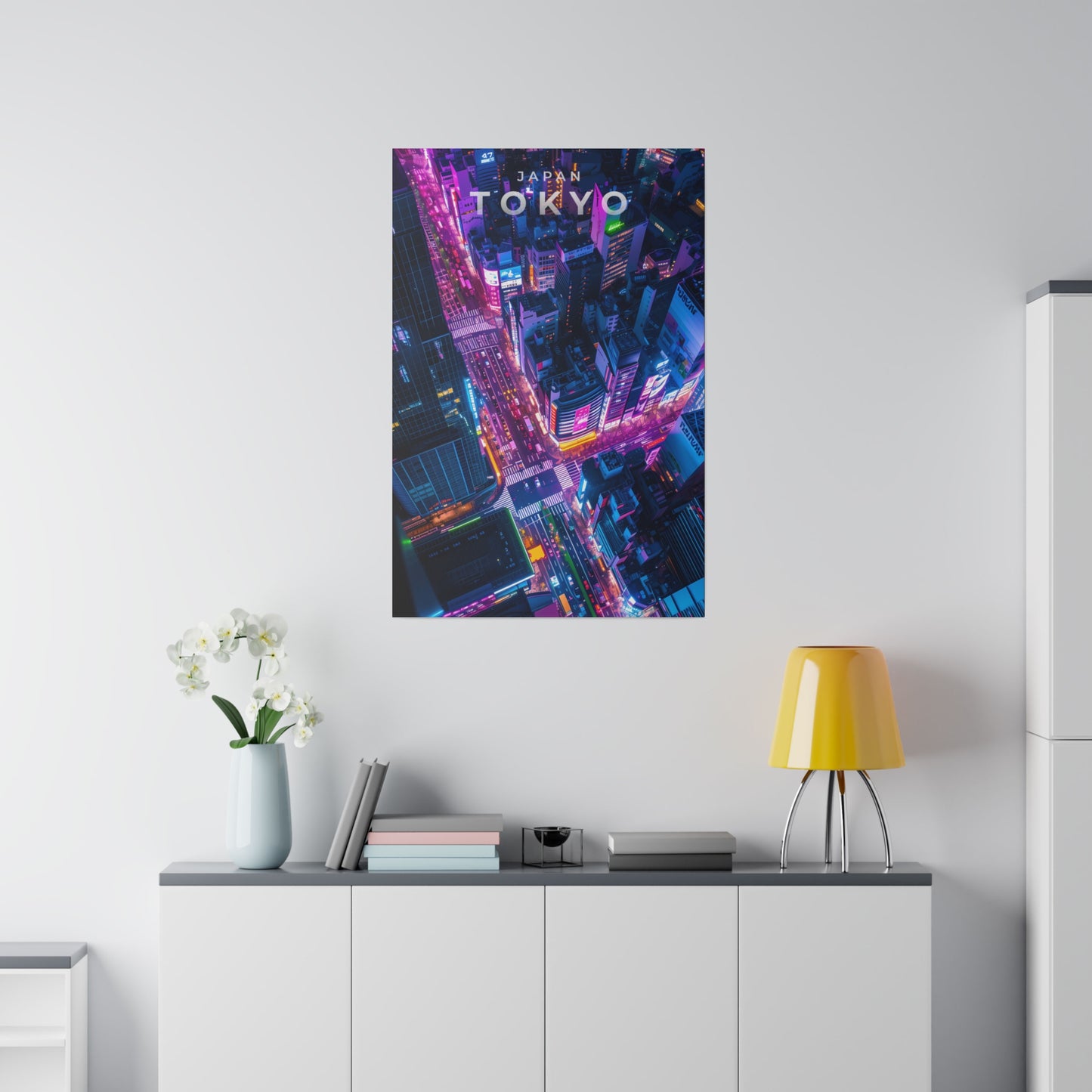 Tokyo Nightscape (Matte Canvas, Stretched)