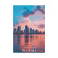 United States Miami (Matte Canvas, Stretched)