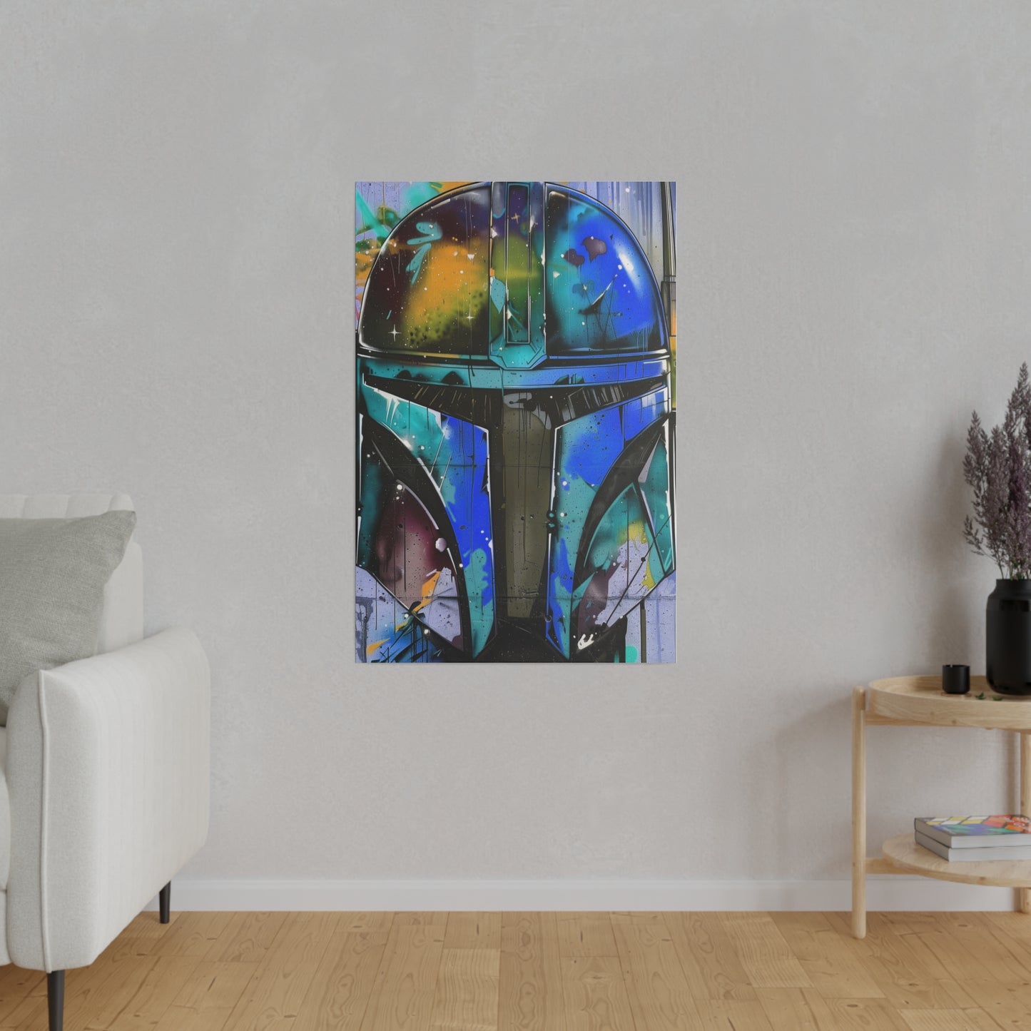 Galactic Warrior Graffiti (Matte Canvas, Stretched)