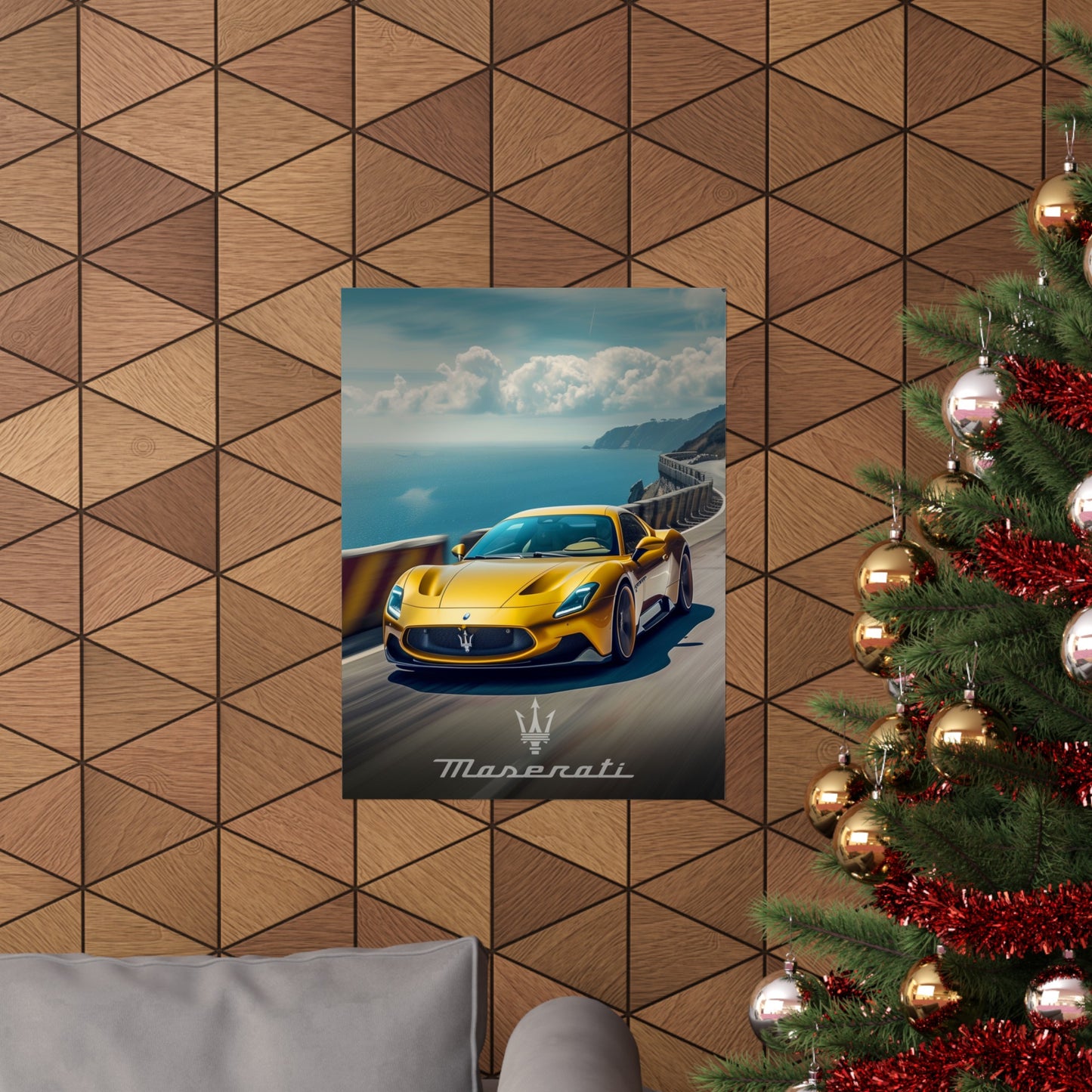 Golden Maserati (Matte Vertical Posters)