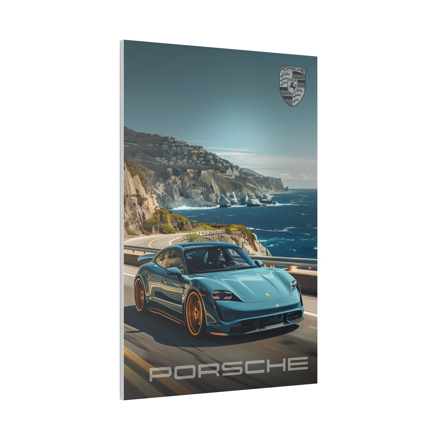 Porsche Seaside Drive (Matte Canvas, Stretched)