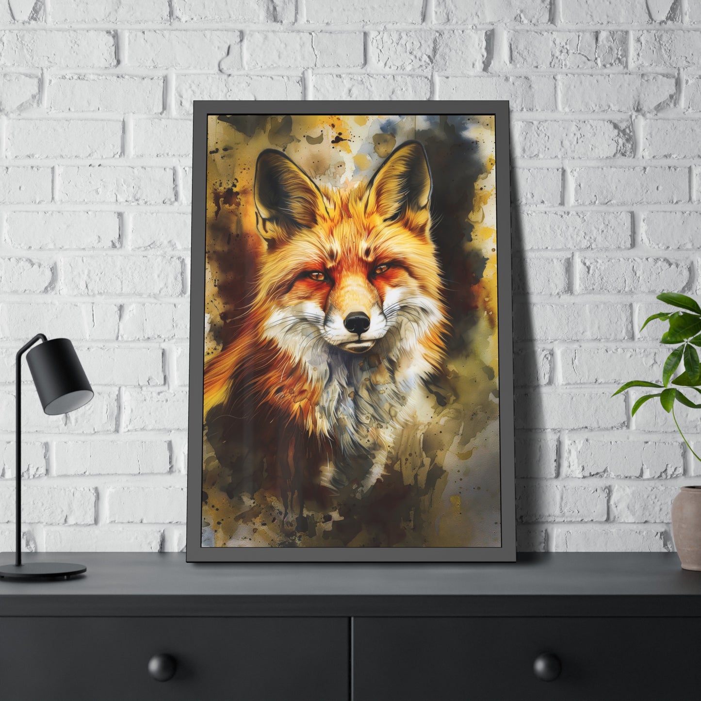 Vivid Fox (Framed Paper Posters)