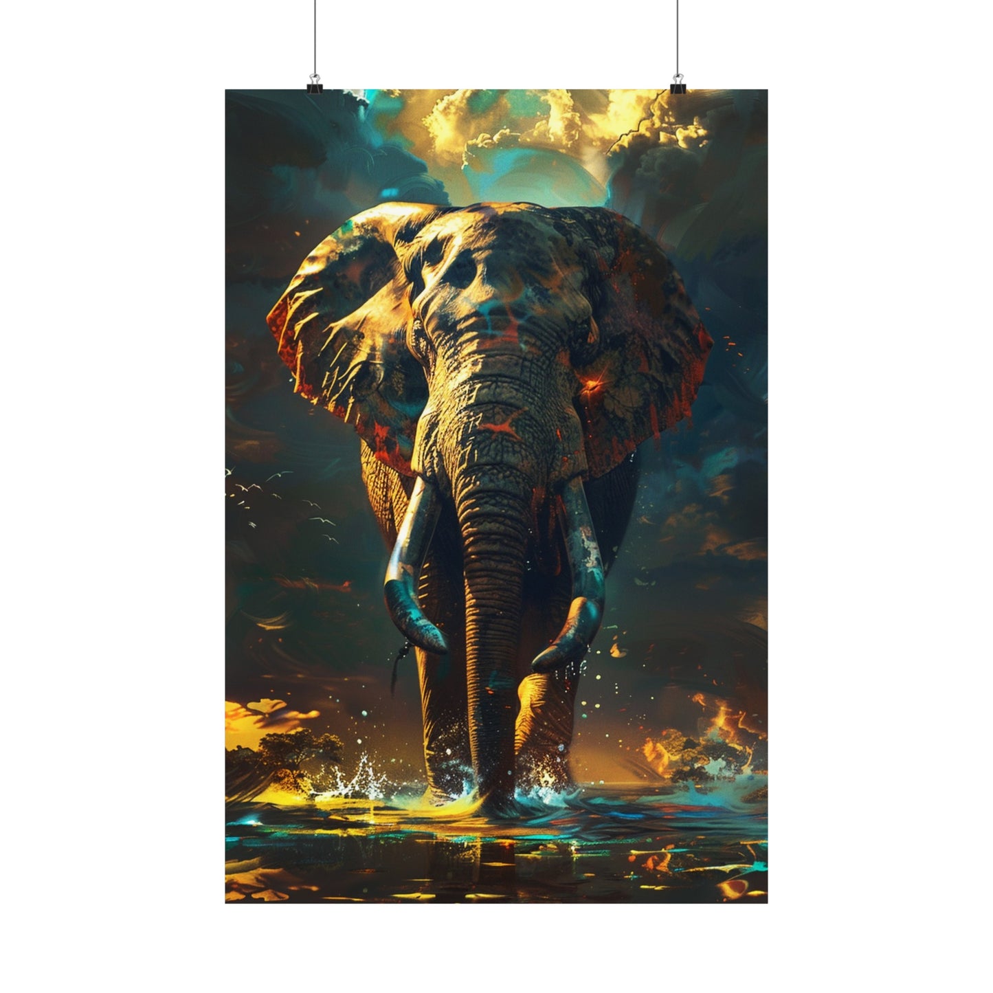 Majestic Elephant (Matte Vertical Posters)