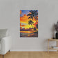 Tropical Sunset Serenity (Matte Canvas, Stretched)