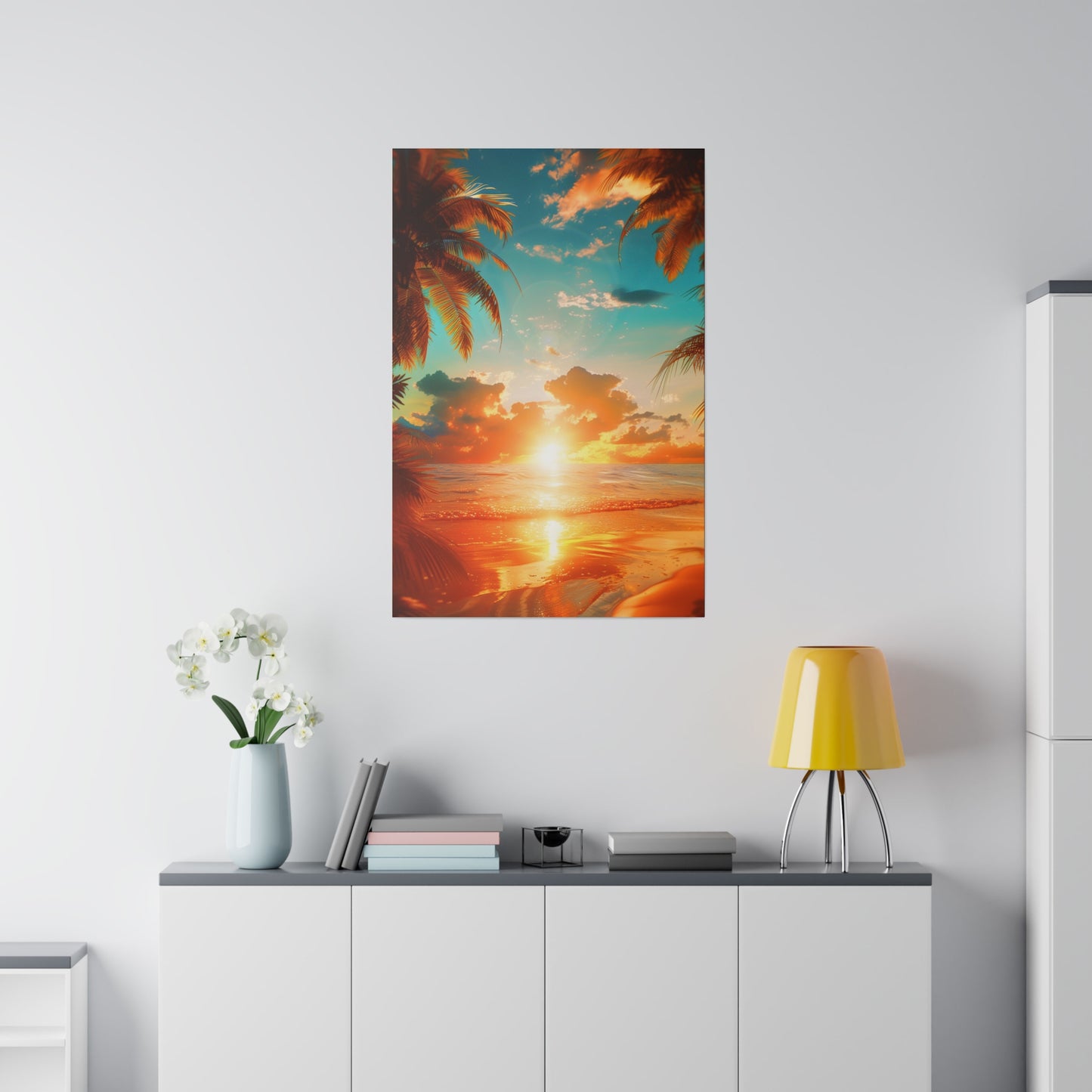 Tropical Sunset Bliss (Matte Canvas, Stretched)