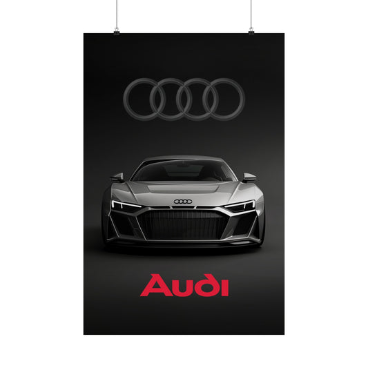 Luxury black Audi (Matte Vertical Posters)