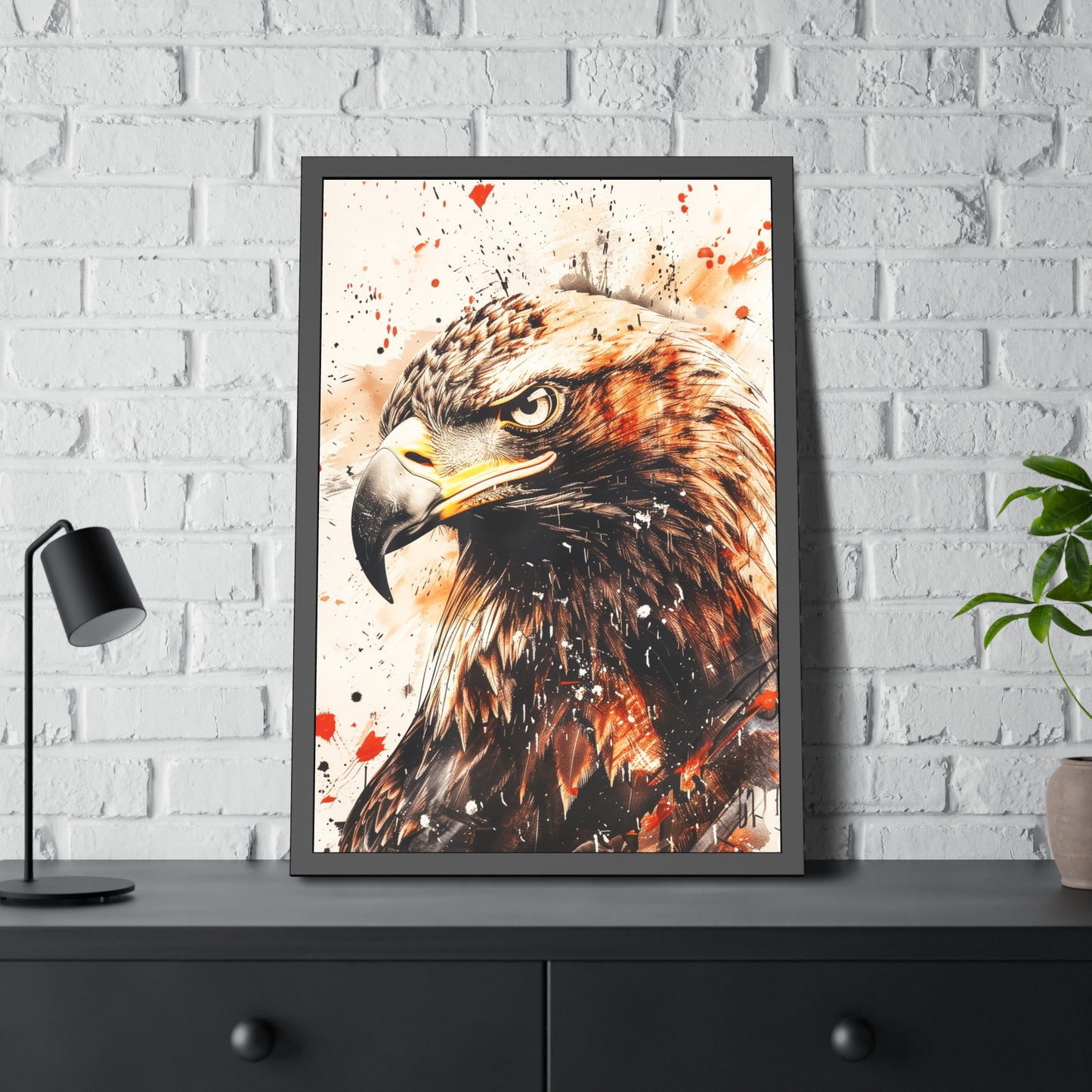 Fierce Eagle (Framed Paper Posters)